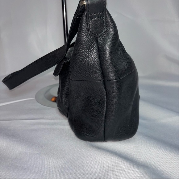 Vintage Fossil 75082 Black Pebble Leather Front Pocket - Picture 8 of 13